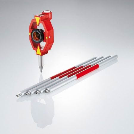 Leica Mini Prism & Pole Set GMP111 - Basic (ZERO OFFSET)