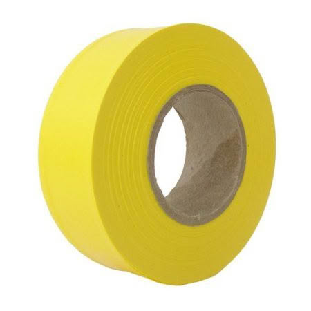 Yellow Plastic Style Flagging Tape