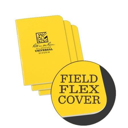 Rite In The Rain Mini Notebook 371FX-M Pack of 3