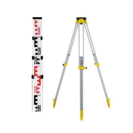Leica Rugby Laser Tripod and Staff